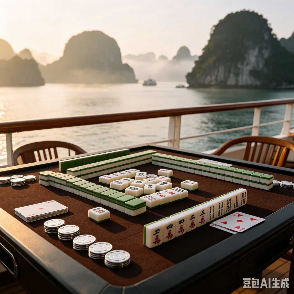 gradient blue mahjong tiles